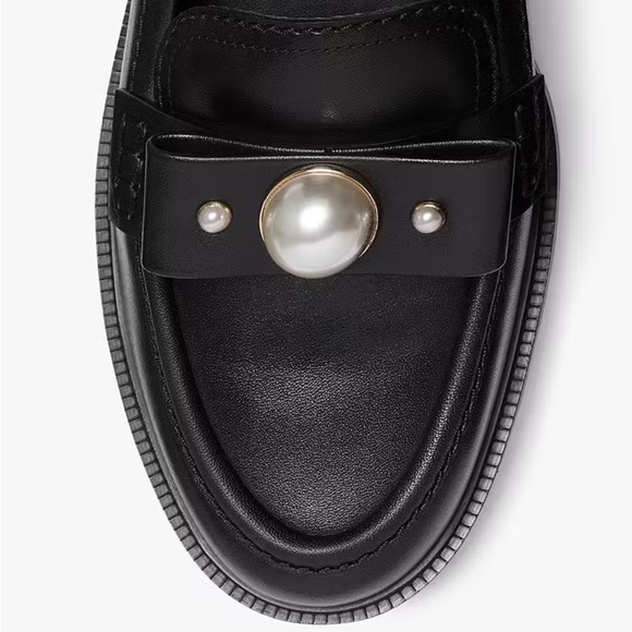 ♠️kate spade Prima Pearl Flat Loafer, Black NIB - Picture 5 of 7